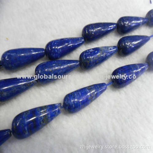 Lapis Flat Pear Beads, Measures 2 to 100mm